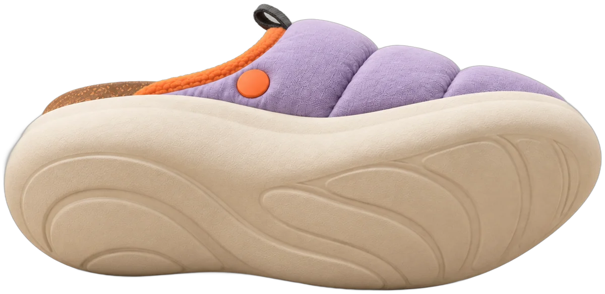 A Lounger lying on its side, asleep, its wavy oat sole facing you